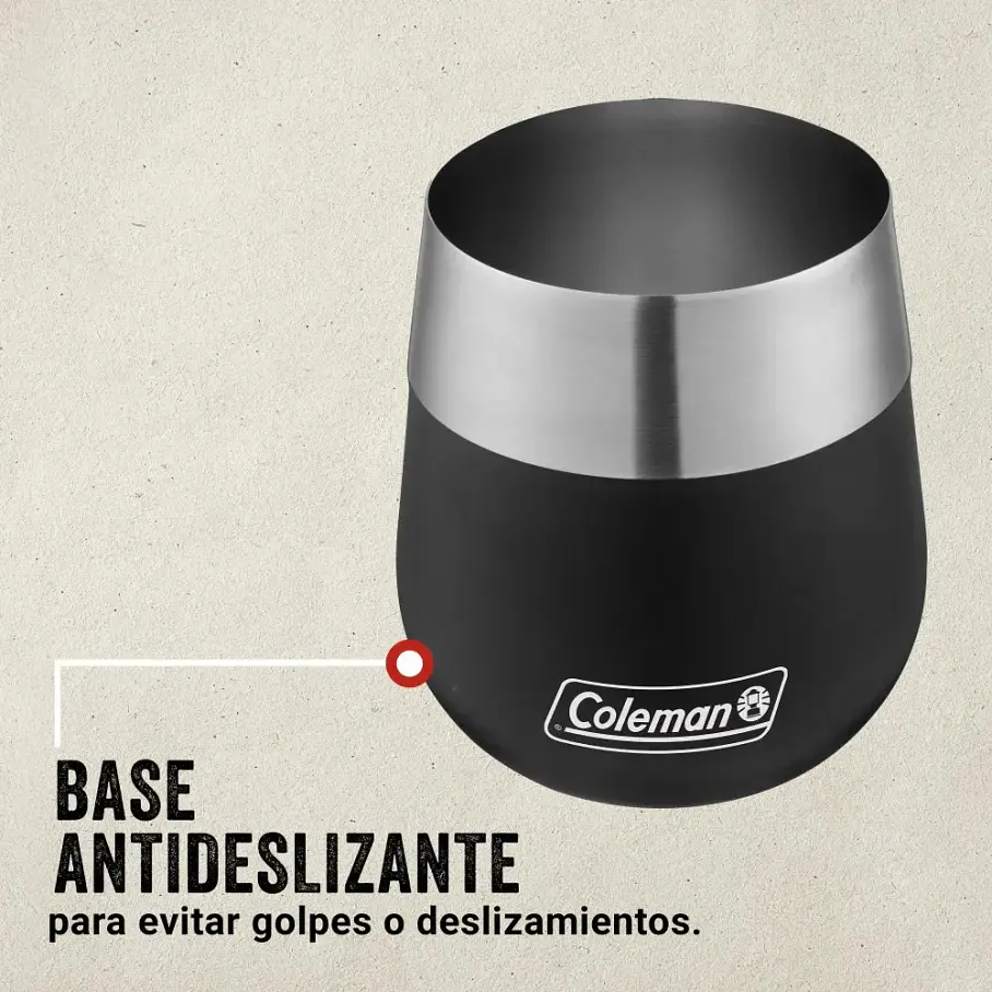 Vaso Claret De Acero Inoxidable Coleman® 384 Ml Negro Negro Vaso Térmico 5