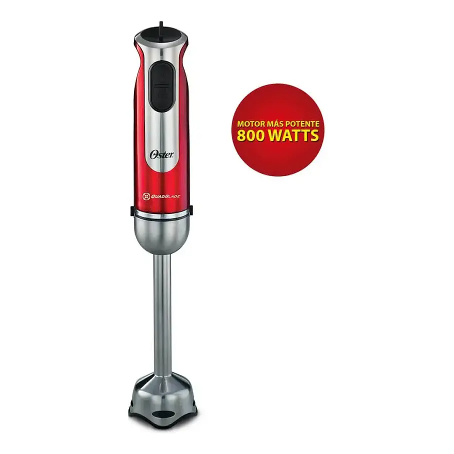 Batidora de inmersión Oster Quadriblade High Power 2801 FPSTHB2801 roja 800W. 4