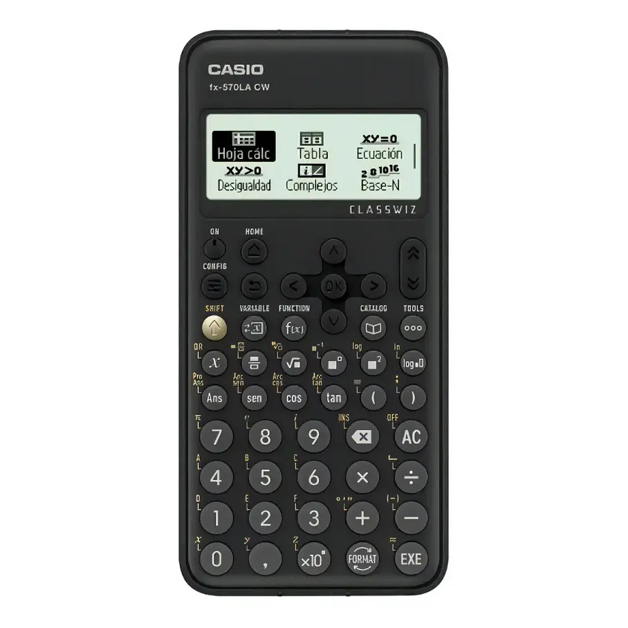 Calculadora Científica Casio Fx-570lacw Negra 12 Dígitos  1