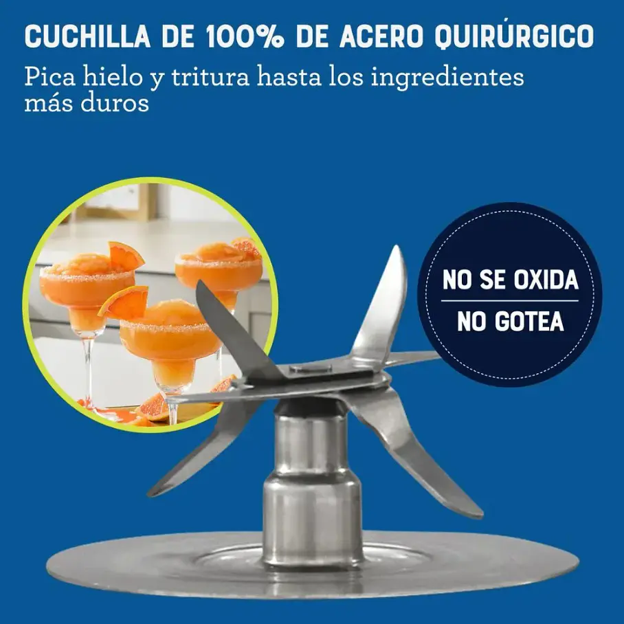 Licuadora Oster Osterizer Max 1.75 Lts Plateado BLSTPB-RGR Super Potencia 1500w. 7
