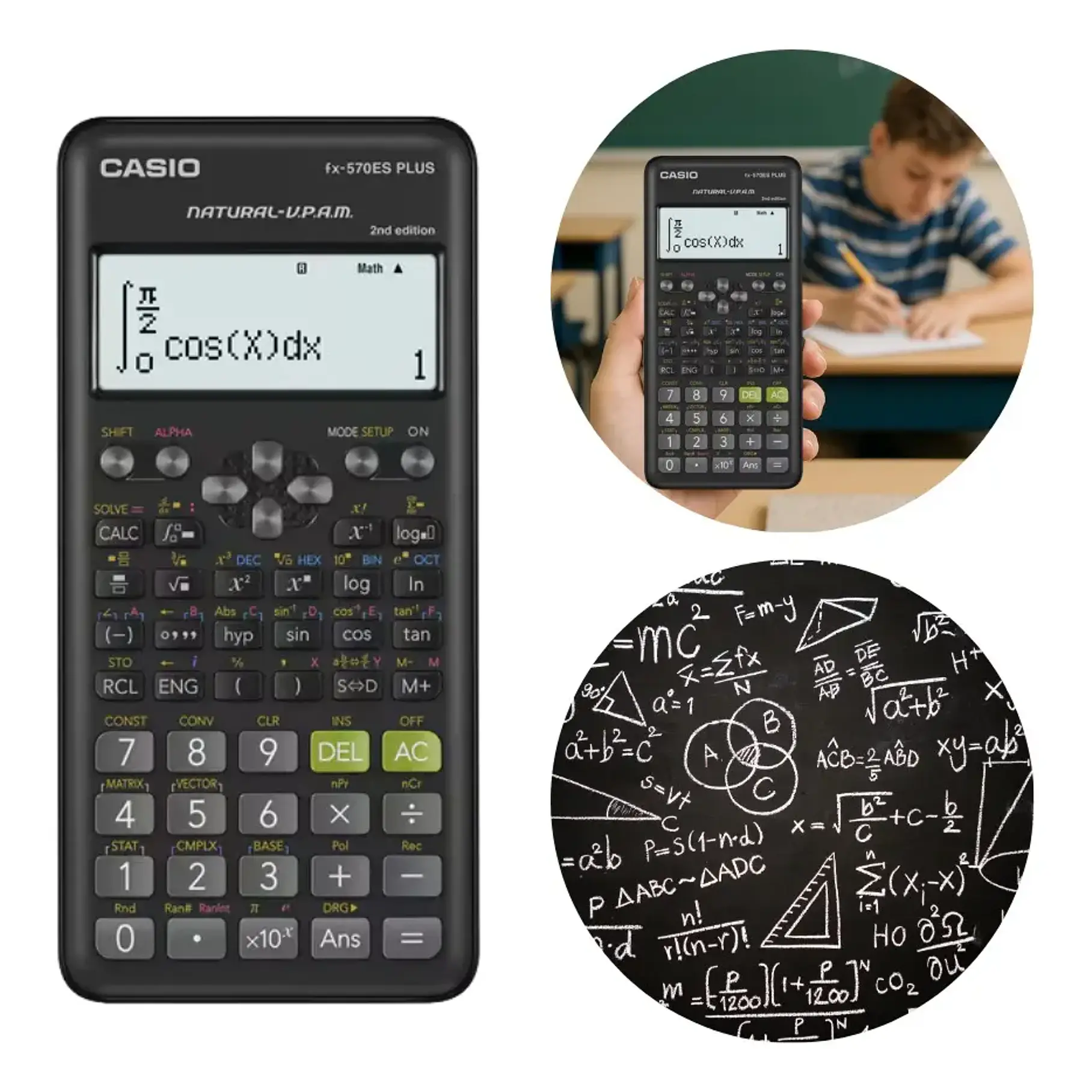 Calculadora Casio Científica FX-570 LA PLUS Negra 5