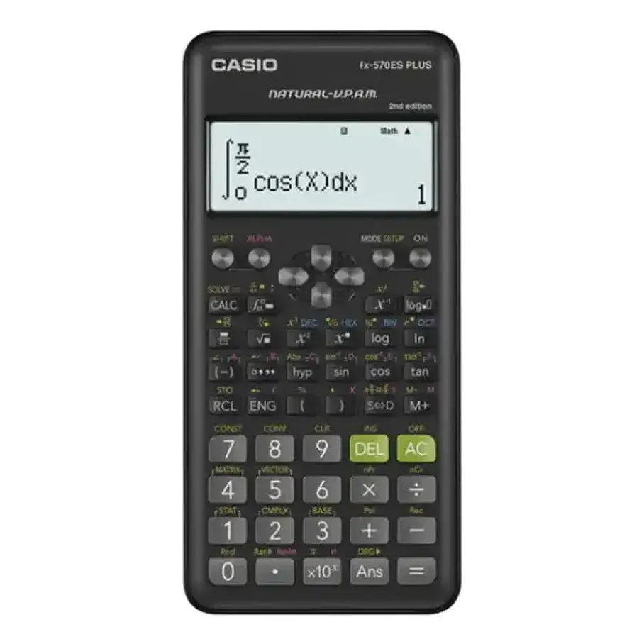 Calculadora Científica Casio Fx-570 es Plus Universidad Negro 1