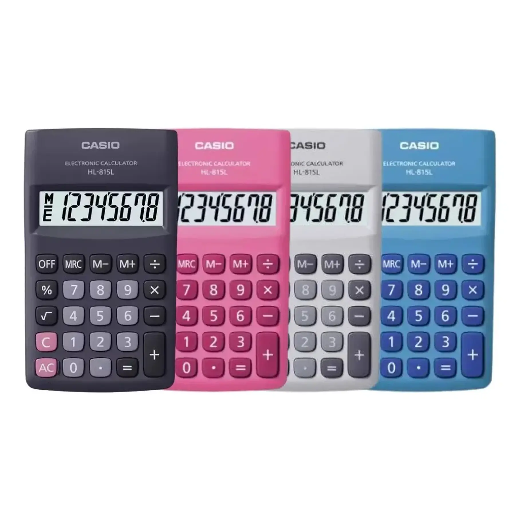 Calculadora Casio 8 Digitos Hl-815L Color Azul Mini 3
