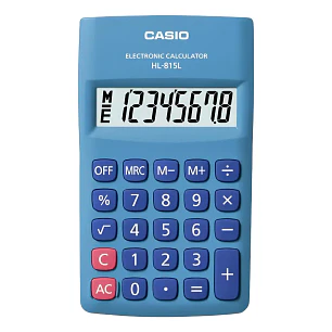 Calculadora Casio 8 Digitos Hl-815L Color Azul Mini