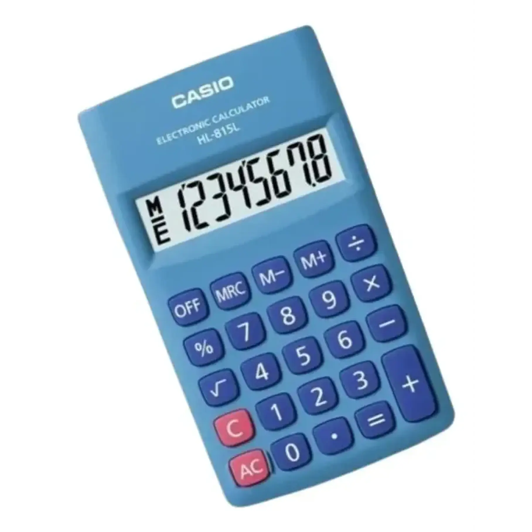 Calculadora Casio 8 Digitos Hl-815L Color Azul Mini 2