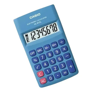 Calculadora Casio 8 Digitos Hl-815L Color Azul Mini