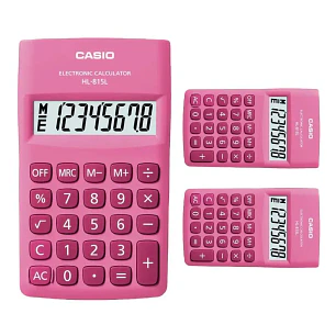 Calculadora Casio 8 Digitos Hl-815L Color Rosada Mini