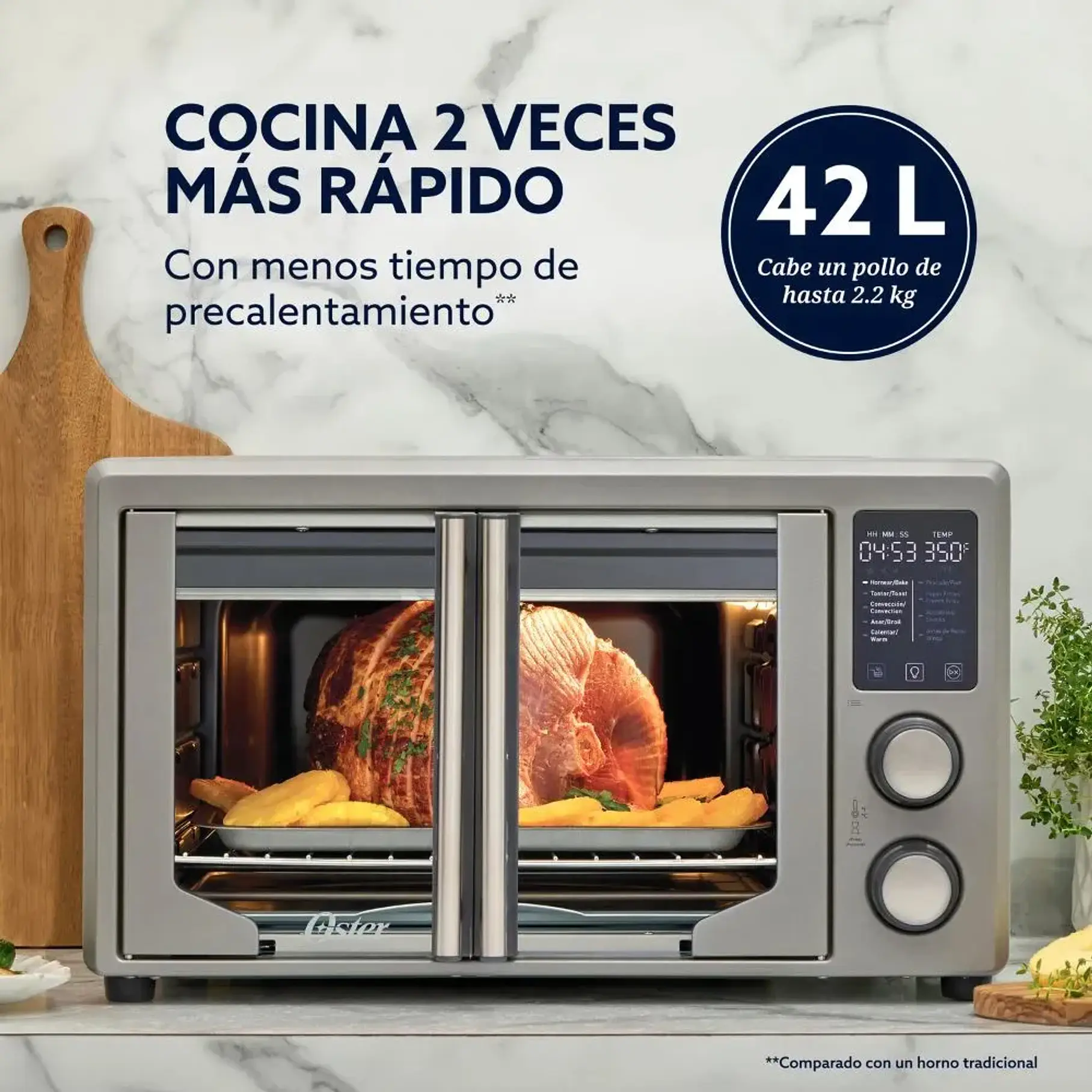 Horno Con Freidora Aire Oster 42 Litros Digital TSSTTV42FDDAFNS. 5