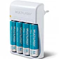 Cargador Pilas Aa/aaa 4-slot Multilaser + 4 Pilas Aa. - Miniatura 1