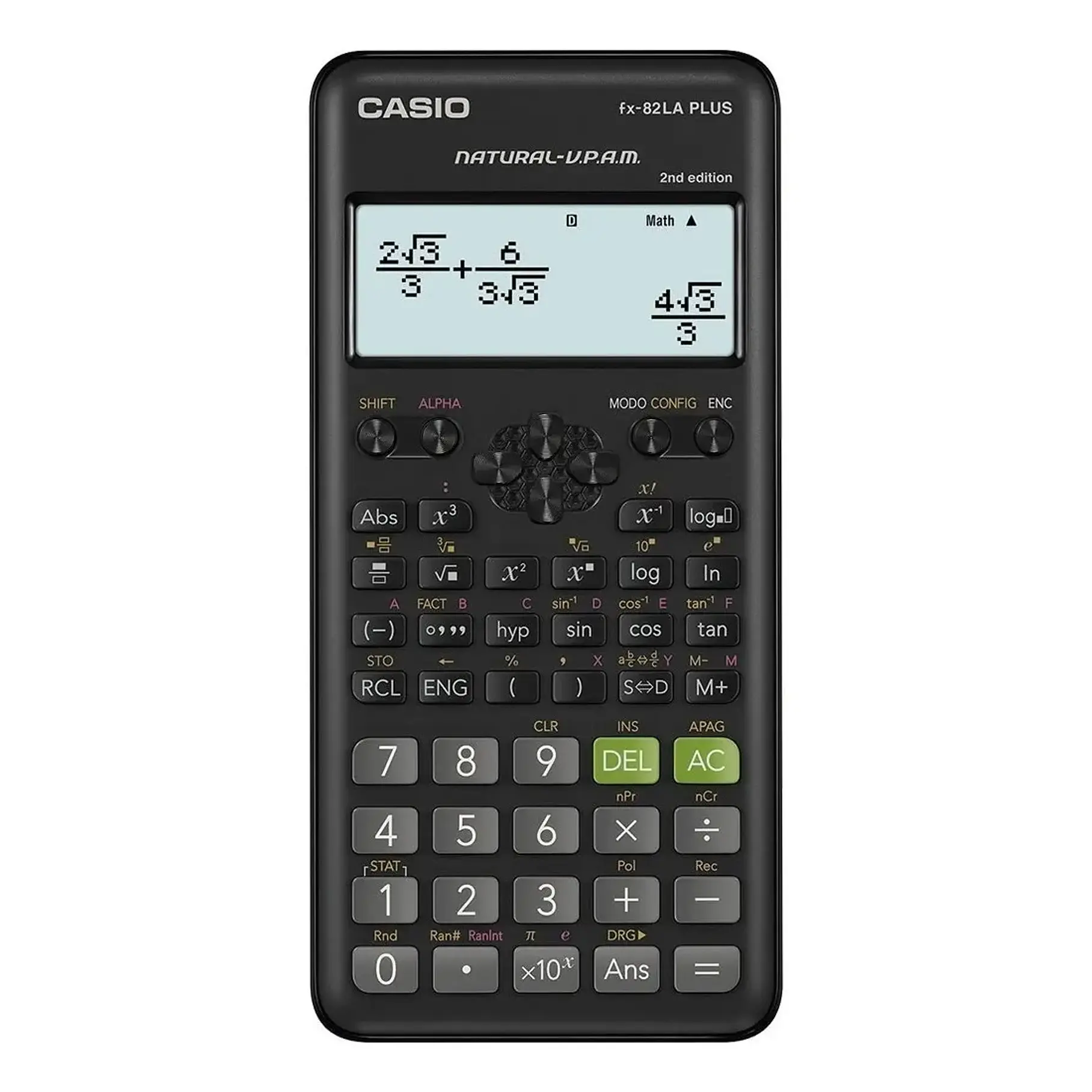Calculadora científica Casio FX-82LA Plus Colores Negro Rosado Azul. 1