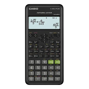 Calculadora científica Casio FX-82LA Plus Colores Negro Rosado Azul.