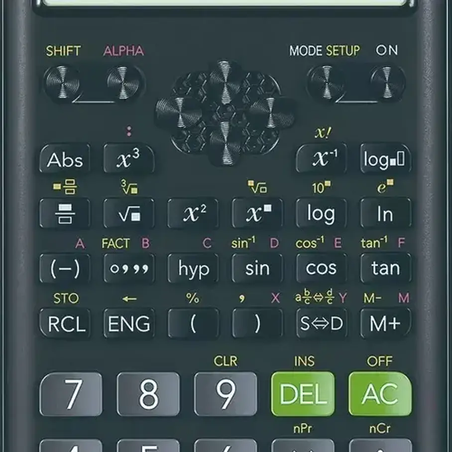 Calculadora científica Casio FX-82LA Plus Colores Negro Rosado Azul. 2