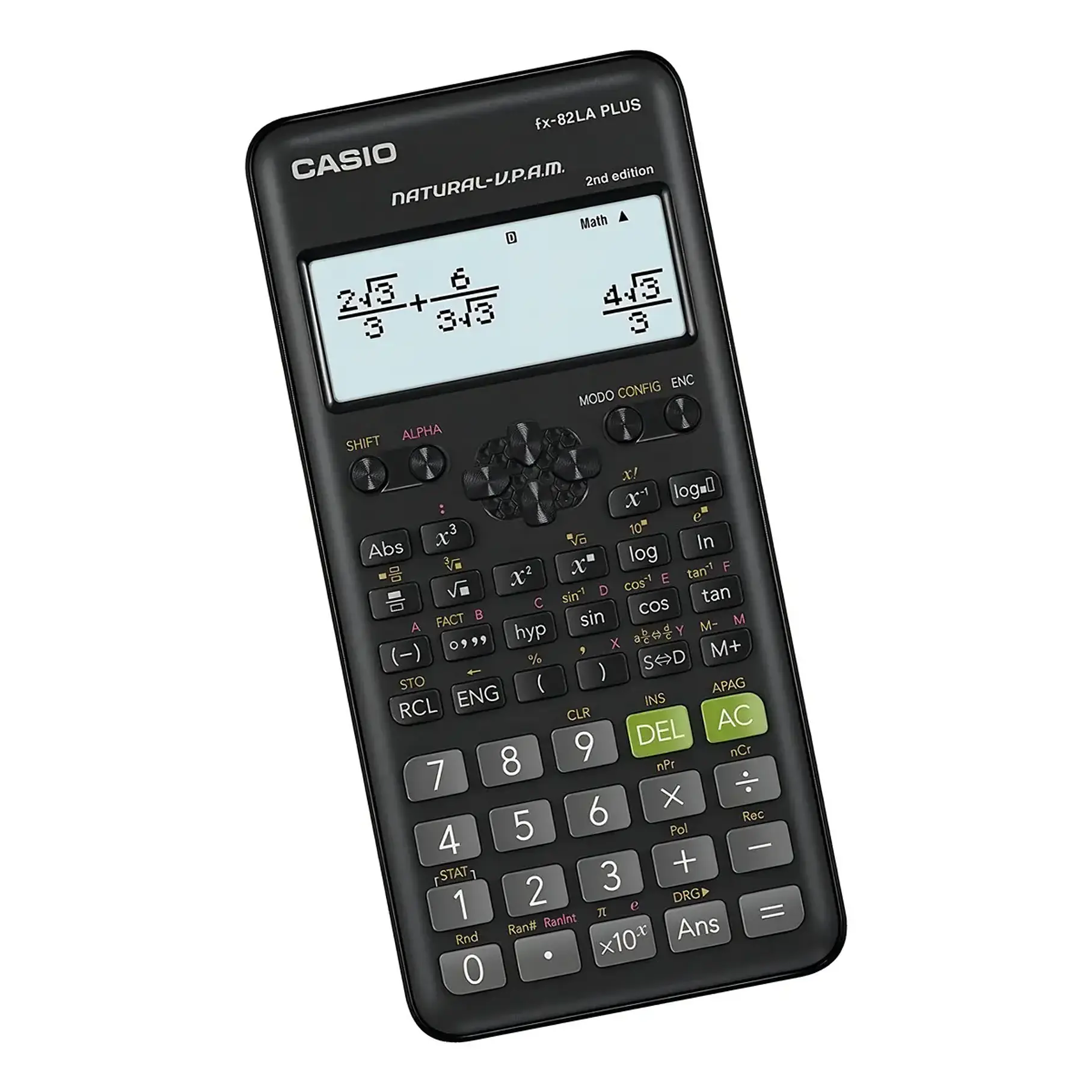 Calculadora científica Casio FX-82LA Plus Colores Negro Rosado Azul. 3