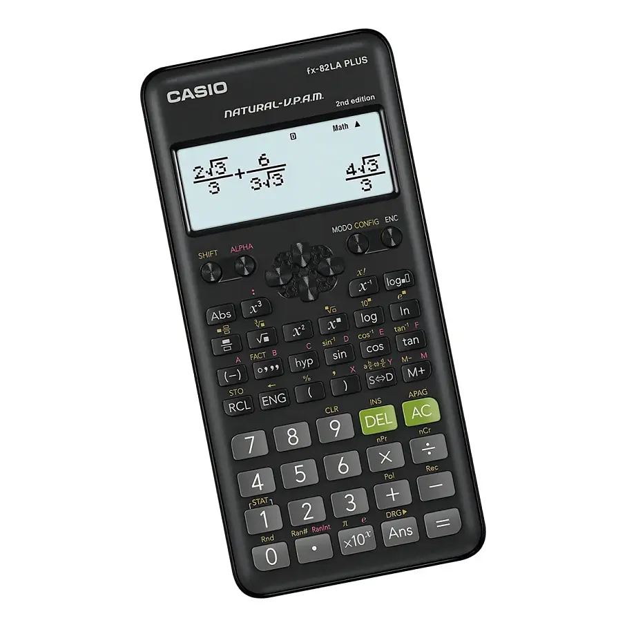 Calculadora científica Casio FX-82LA Plus Colores Negro Rosado Azul. 3
