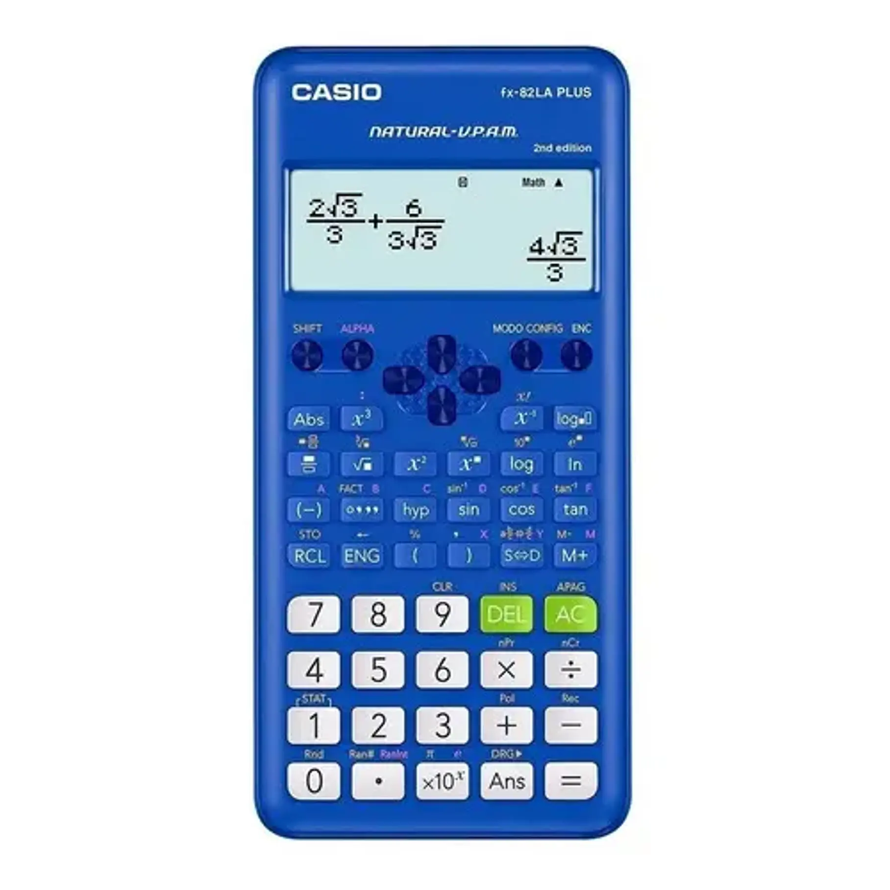 Calculadora científica Casio FX-82LA Plus Colores Negro Rosado Azul. 6