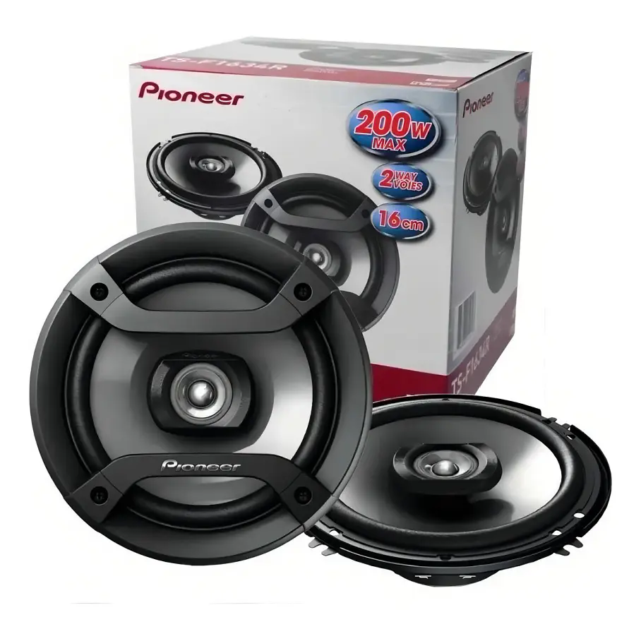 Parlantes De Auto Pioneer Ts-f1634r: Altavoces De Audio Para Automovil De 2 Vías Rango Completo De 6.5'' Potencia Máxima De 200w 1