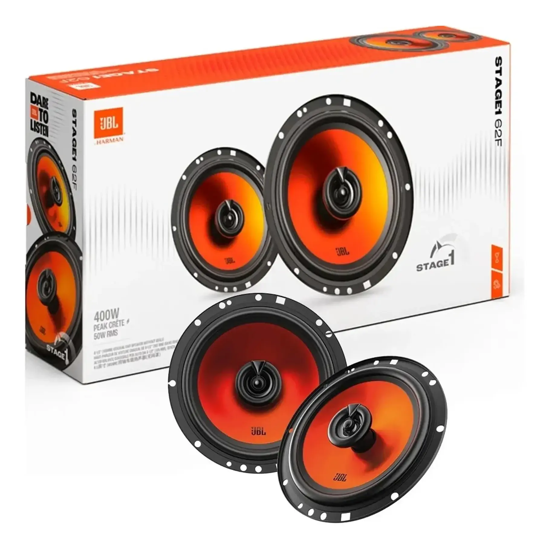 Parlantes Auto Altavoces Coaxiales 2 Vías 6,5 Jbl Stage 1 62f Gen 2 Negro. 1