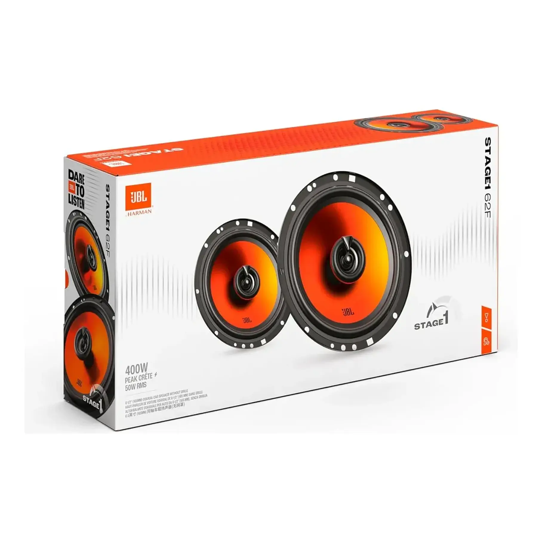 Parlantes Auto Altavoces Coaxiales 2 Vías 6,5 Jbl Stage 1 62f Gen 2 Negro. 6