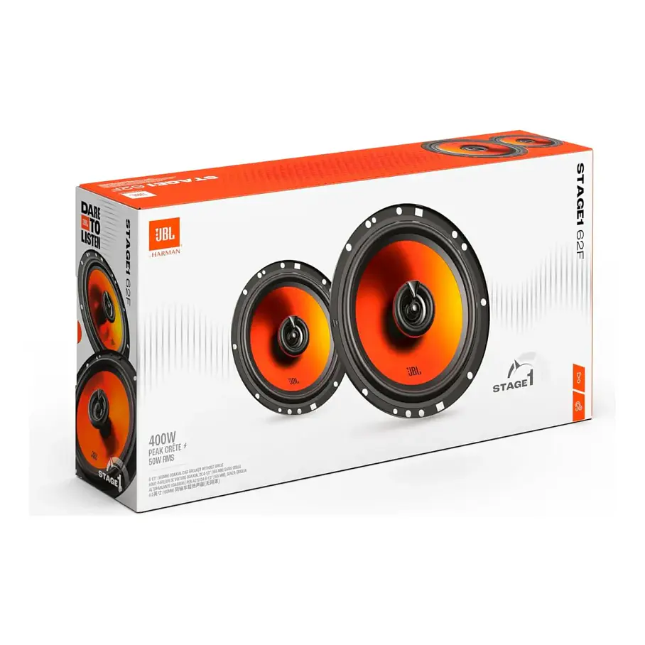 Parlantes Auto Altavoces Coaxiales 2 Vías 6,5 Jbl Stage 1 62f Gen 2 Negro. 6