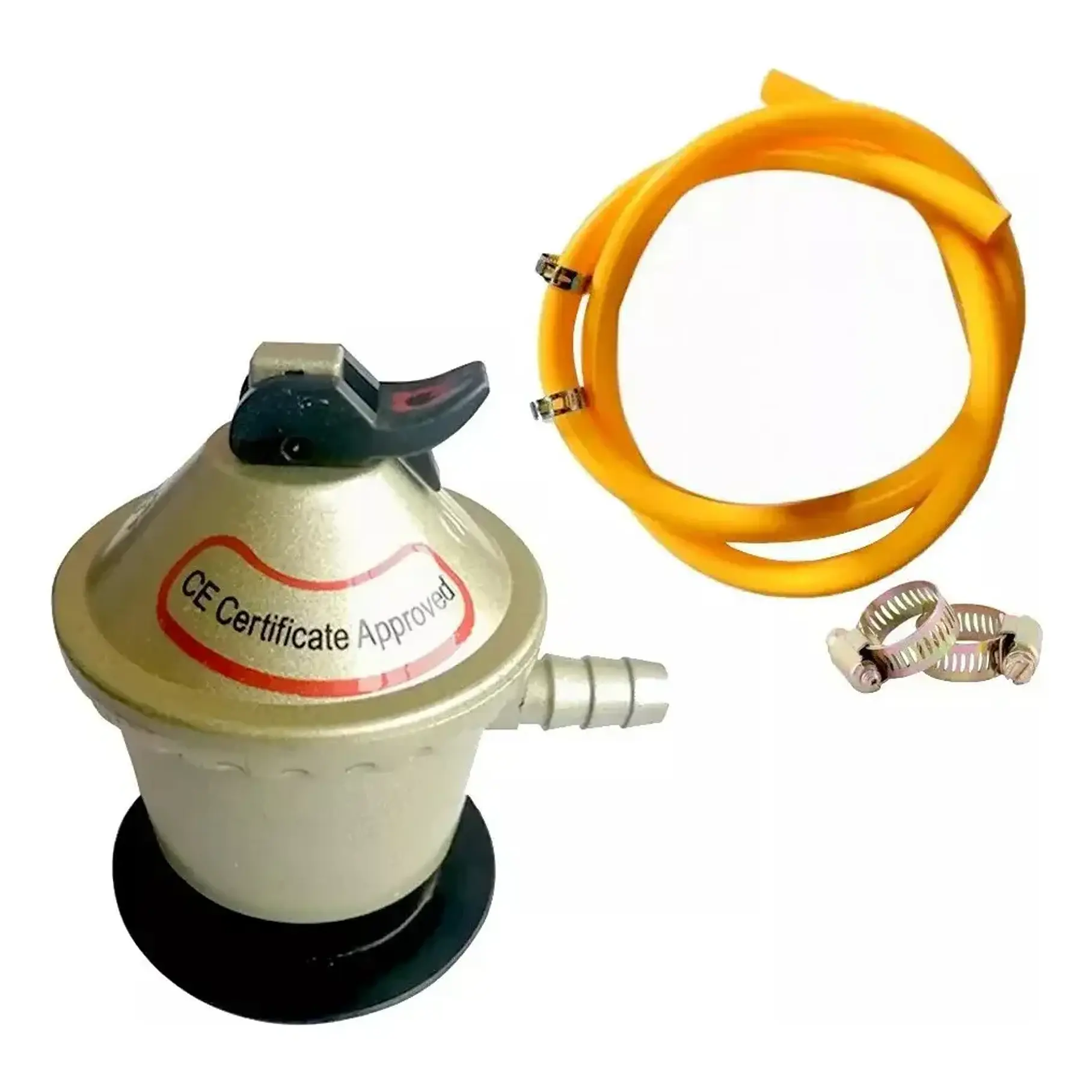 Regulador De Gas Cocina Encimeras Valvula Con Manguera De 1 mts + Abrazaderas. 1