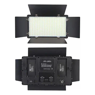Kit Profesional Luz Relleno Con Trípode Reflector Pro 600led Estructura Negro Luz Blanco frío.