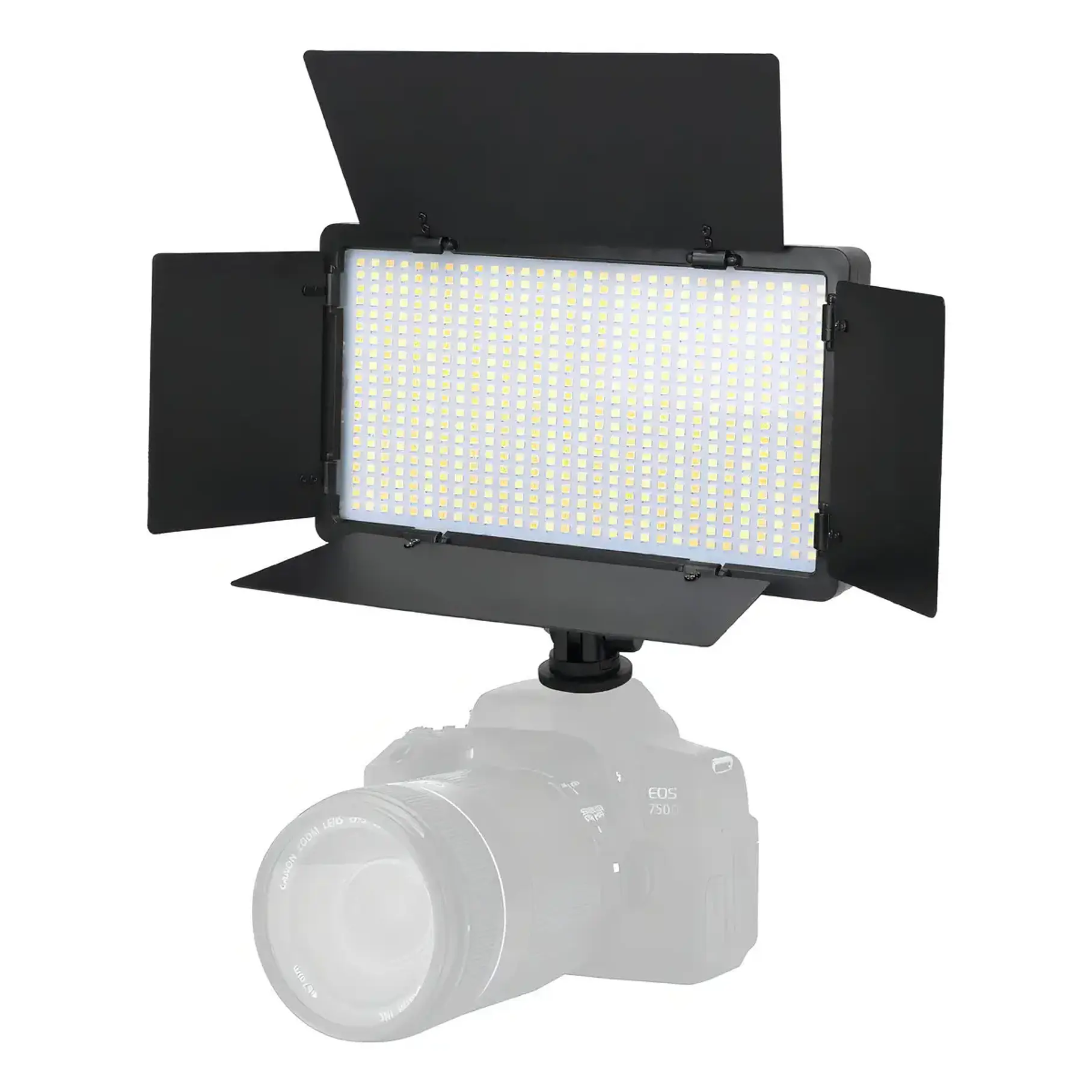 Kit Profesional Luz Relleno Con Trípode Reflector Pro 600led Estructura Negro Luz Blanco frío. 5