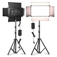 Kit Profesional Luz Relleno Con Trípode Reflector Pro 600led Estructura Negro Luz Blanco frío. - Miniatura 1