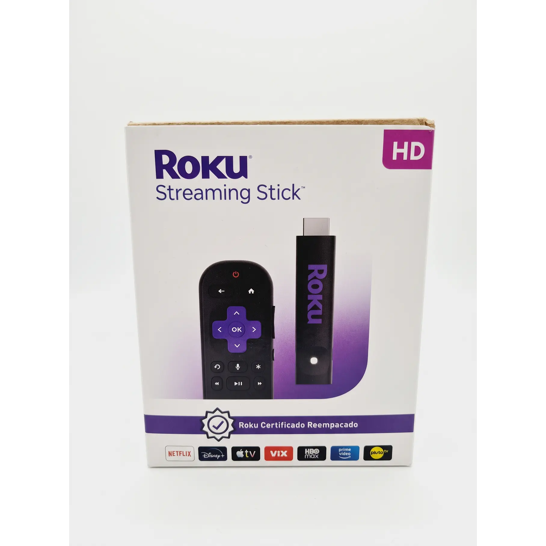 Roku Streaming Stick Hd Con Control Remoto Por Voz Negro De Voz Reempacado Certificado. 2