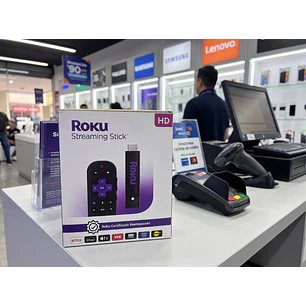 Roku Streaming Stick Hd Con Control Remoto Por Voz Negro De Voz Reempacado Certificado.