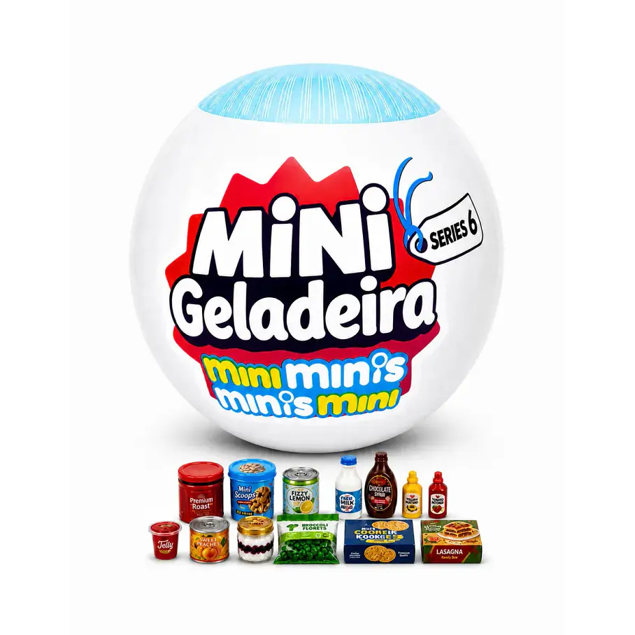 Alimentos Esfera Bola Sorpresa Mini Geladeira Minis Minis Mini Refrigerador Capsulas Sorpresas Mini Geladeira 6 Sorpresas Capsula  2