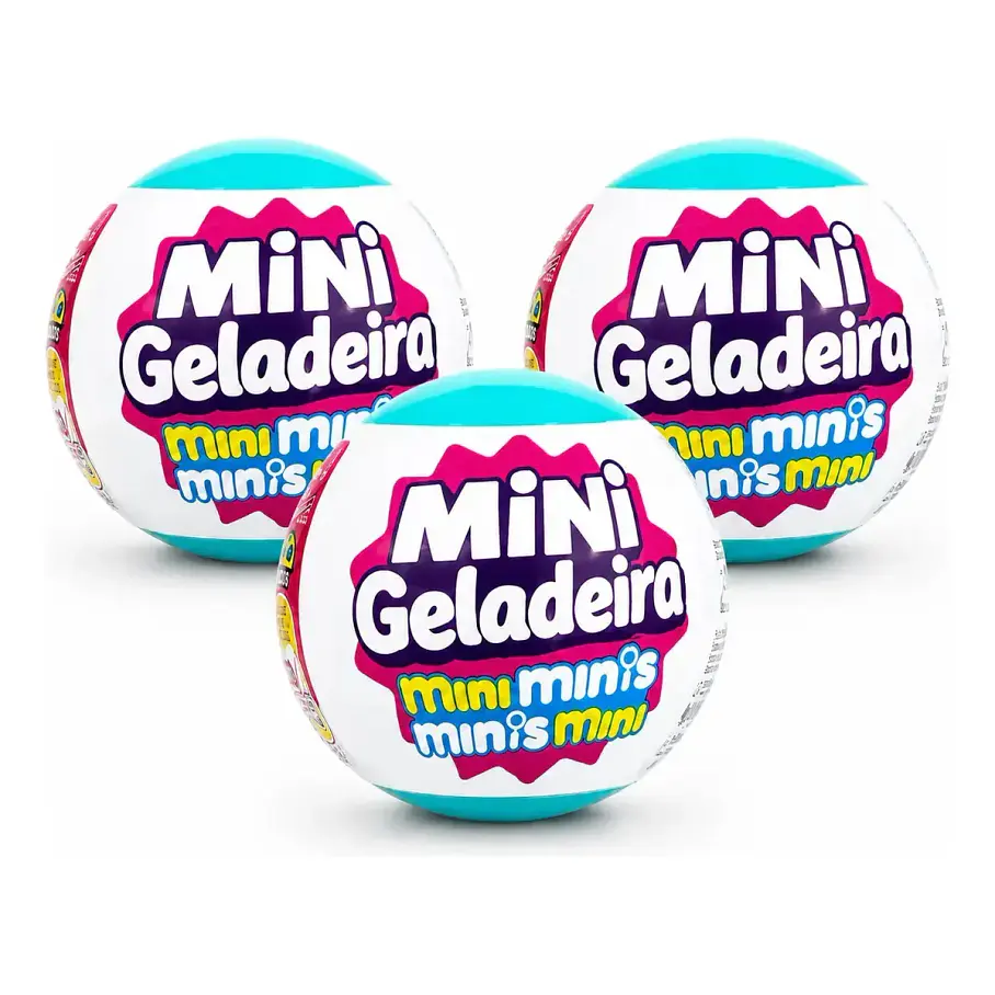 Alimentos Esfera Bola Sorpresa Mini Geladeira Minis Minis Mini Refrigerador Capsulas Sorpresas Mini Geladeira 6 Sorpresas Capsula  3