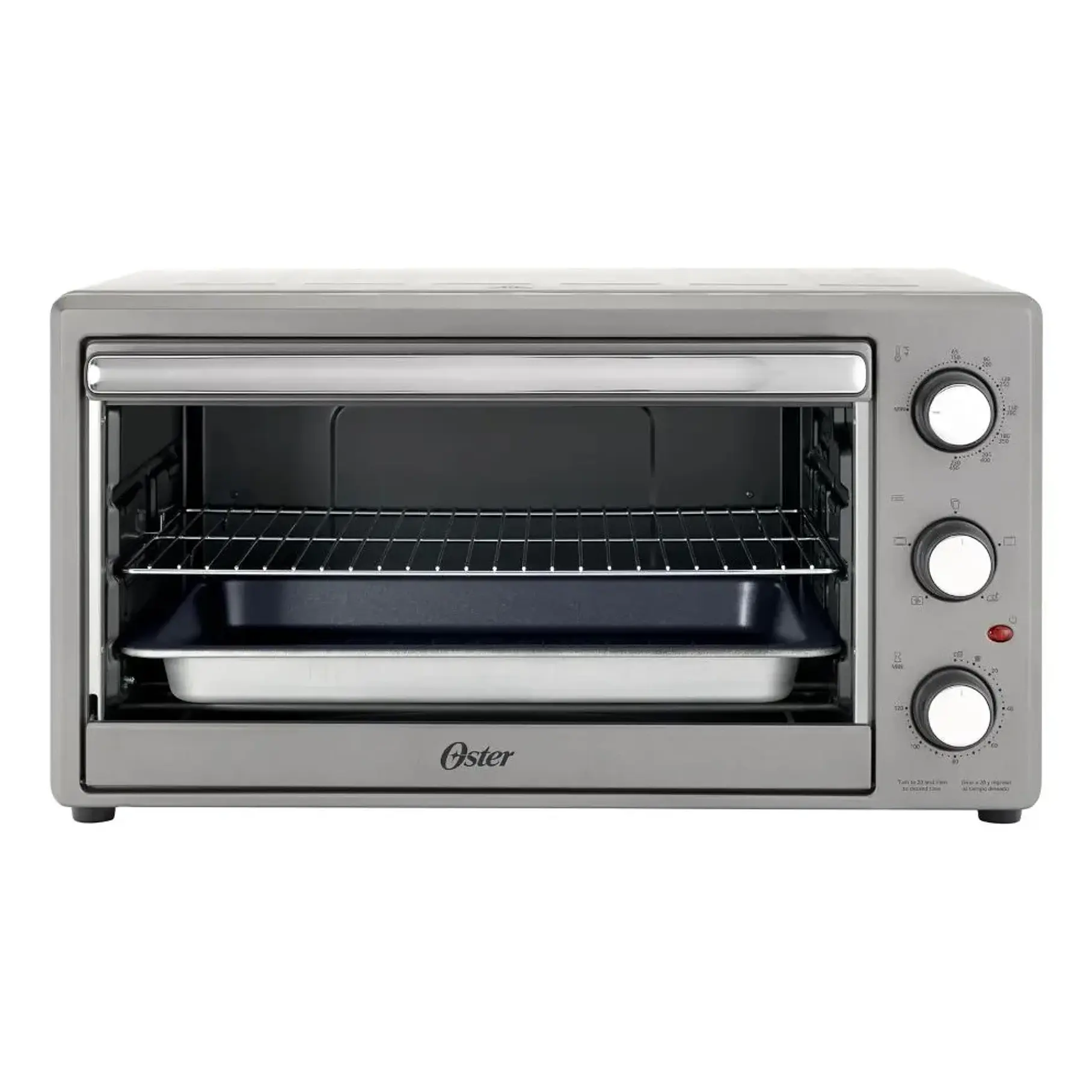 Horno XL Extra Grande Rotisserie Oster 60 Lts Manual Gris TSSTTV60MNS Tamaño 2 Pollos. 1