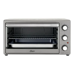 Horno XL Extra Grande Rotisserie Oster 60 Lts Manual Gris TSSTTV60MNS Tamaño 2 Pollos.