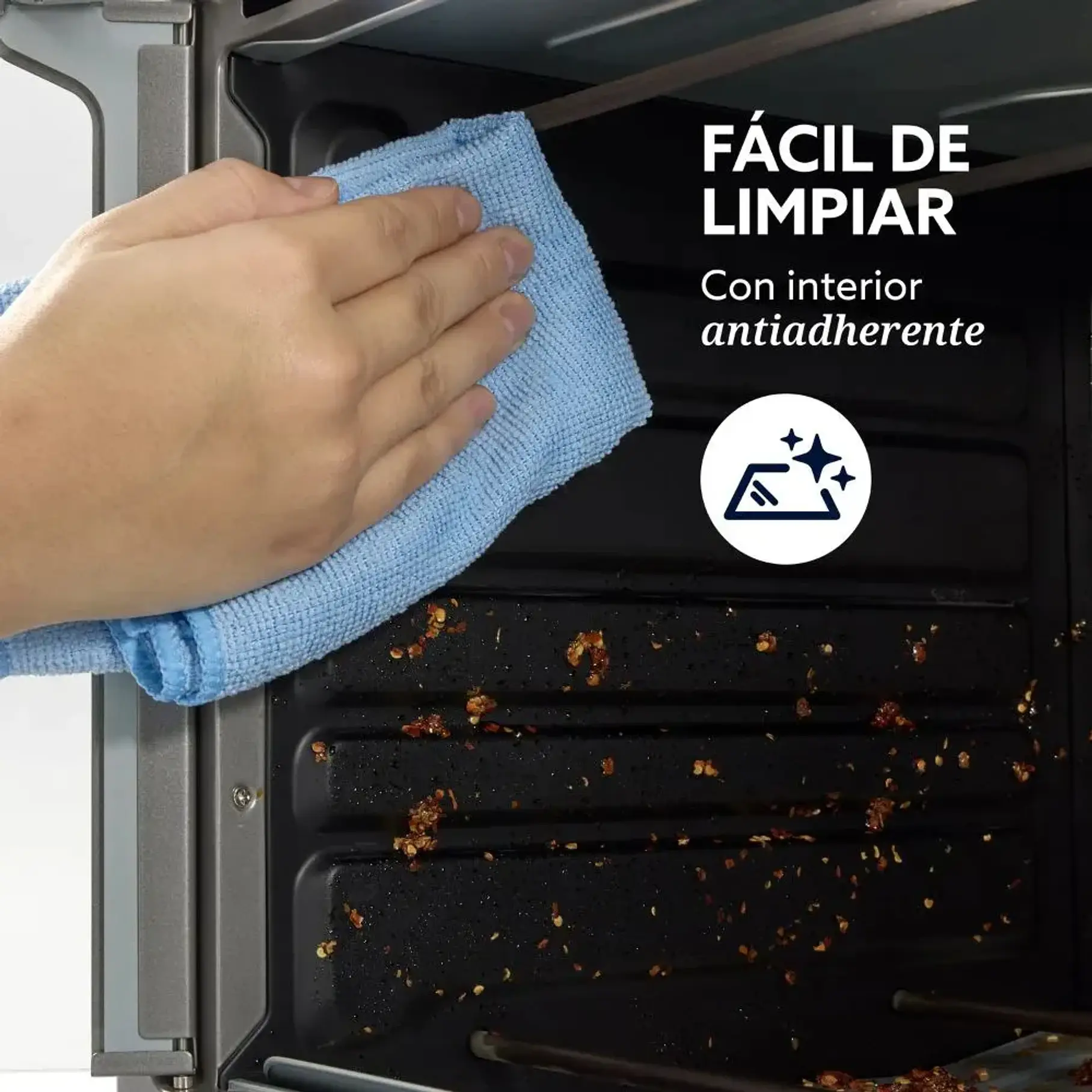 Horno XL Extra Grande Rotisserie Oster 60 Lts Manual Gris TSSTTV60MNS Tamaño 2 Pollos. 4