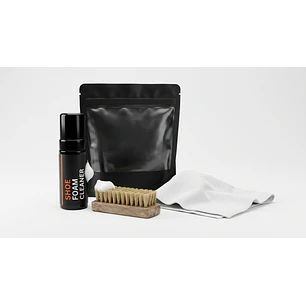 Kit De Limpieza Zapatillas En Bolsa Espuma Limpiadora Blanqueador Negro Zapatillas Limpiador De Zapatos Limpieza Spray Kit De Cepillos Y Manta.