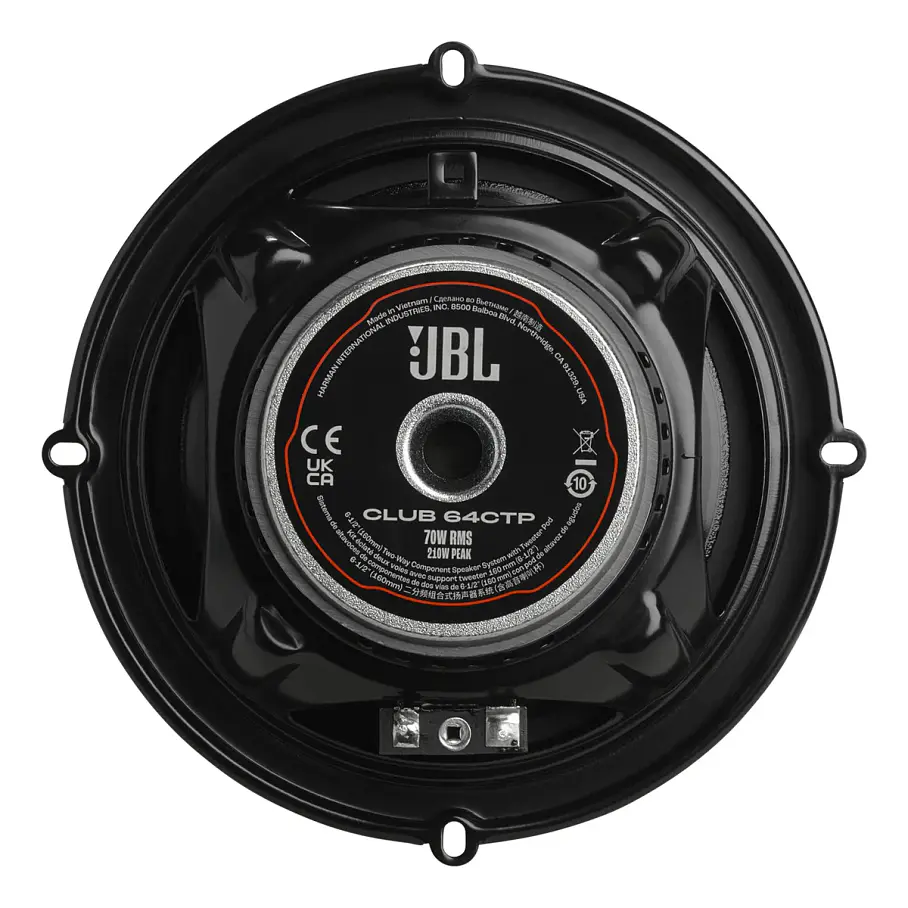 Set De Medios 6.5 Parlantes x2  PLG Jbl Club 64 CTP 2 Vias 210w Max / 70w Rms. 4