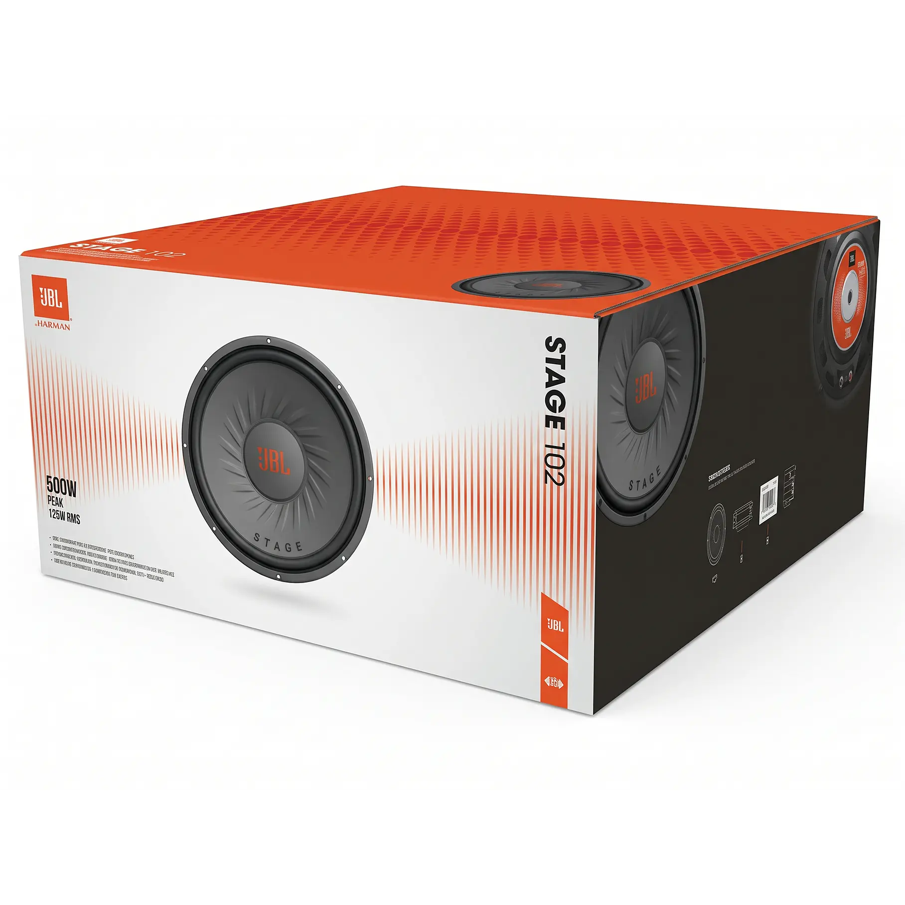 Subwoofer 10 Stage 102 JBL 900w Negro PEAK 225w RMS Harman. 6