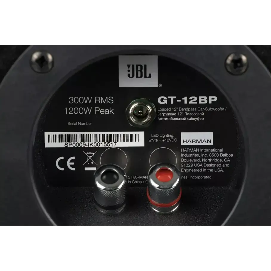 Subwoofer En Caja JBL GT12BP-12 Car Audio 300w RMS 1200w Peak Caja BandPass Subwoofer BOX. 7