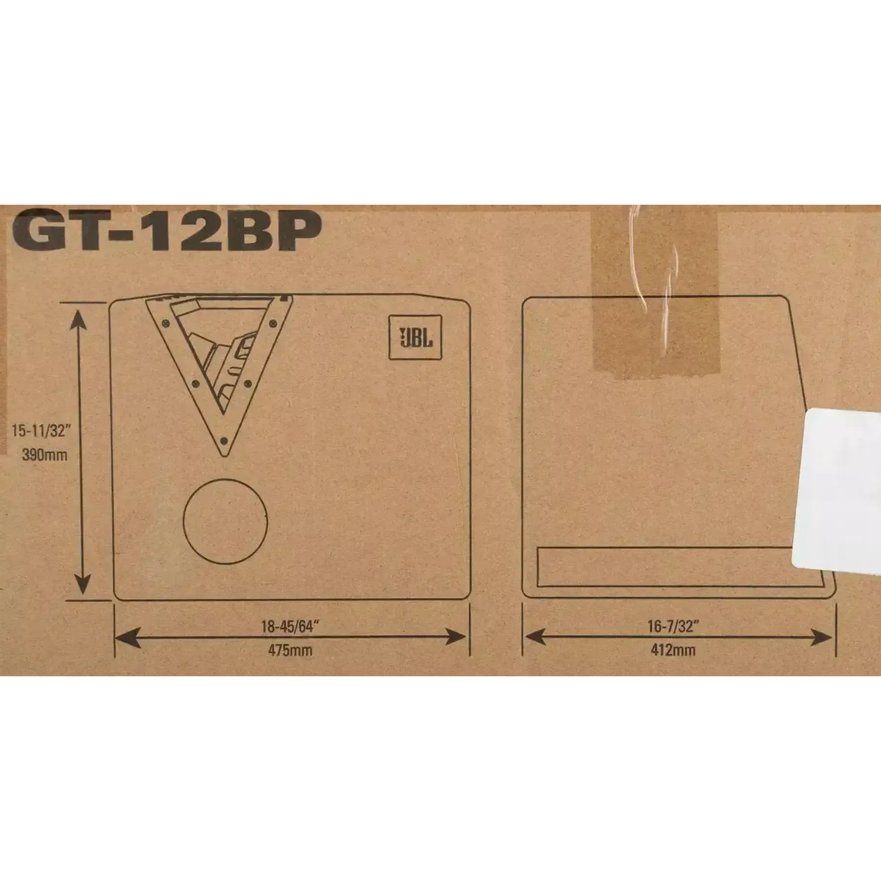 Subwoofer En Caja JBL GT12BP-12 Car Audio 300w RMS 1200w Peak Caja BandPass Subwoofer BOX. 10