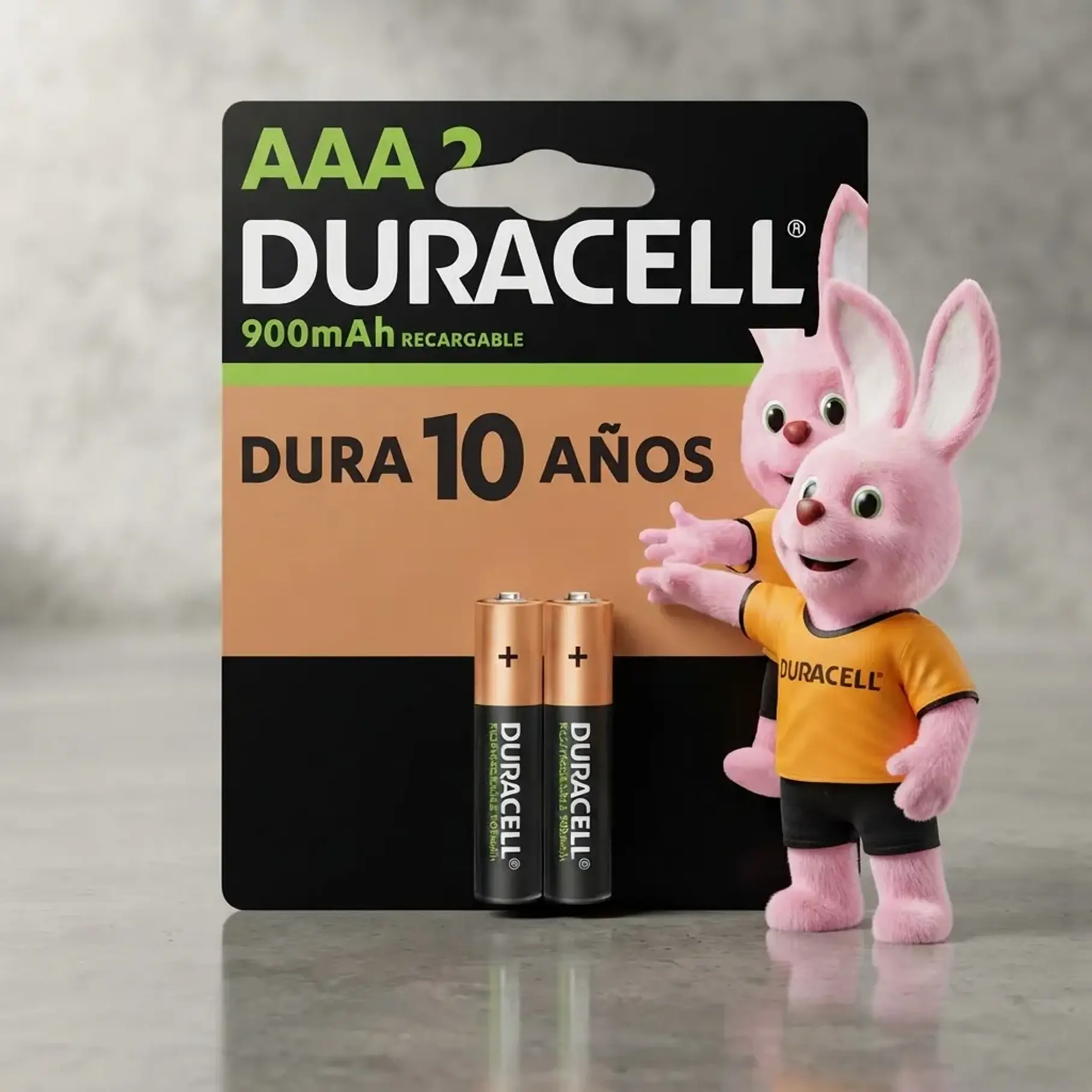Pack X2 Pilas Aaa Recargables De 900 Mah Duracell. 2