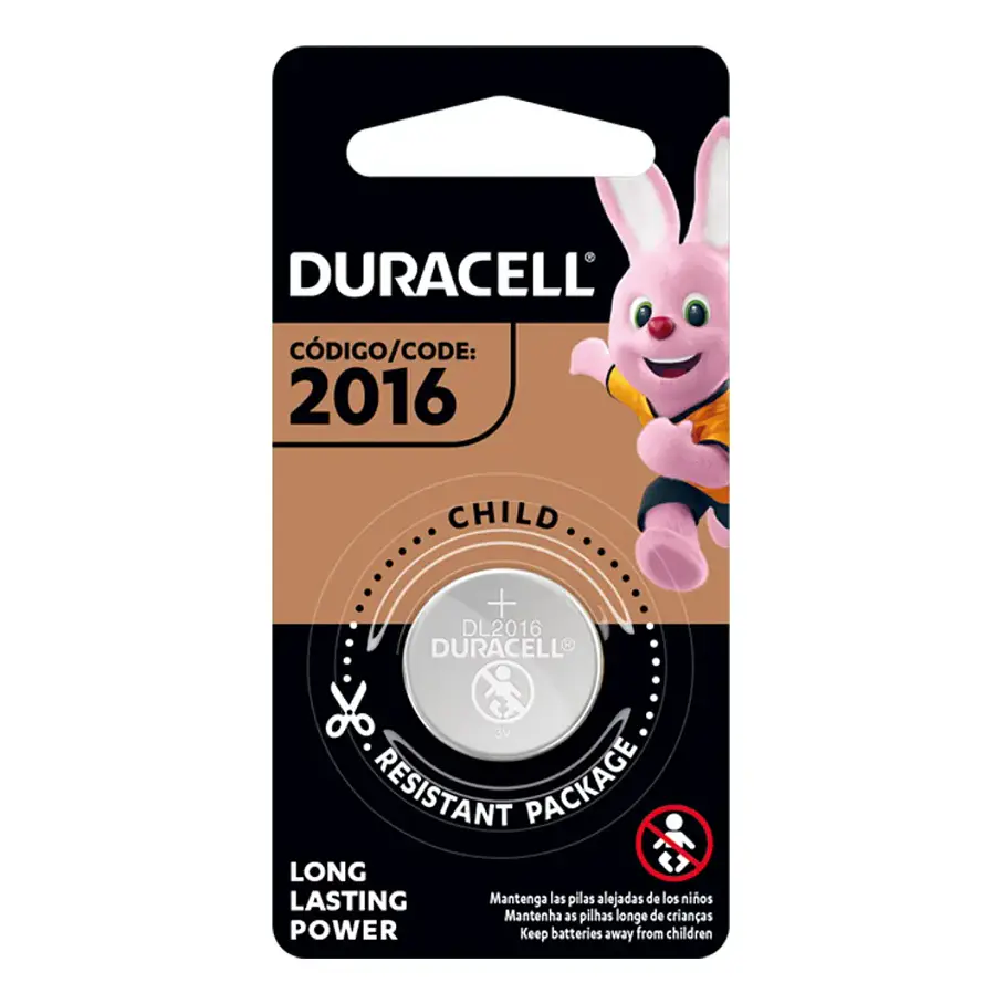 Pila Bateria Litio Cr 2016 Duracell Unitaria X1 2