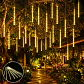 Luces Meteorito 8 Tubos De Luces LED Navideñas Navidad Decoracion 50 CM Electrico Corriente 288 Led RGB/Blanco/Azul/Calido  - Miniatura 3