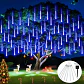 Luces Meteorito Solar Led 8 Tubos De Luces LED Navideñas Navidad Decoracion 50 CM Solar 288 Led RGB/Blanco/Azul/Calido - Miniatura 2