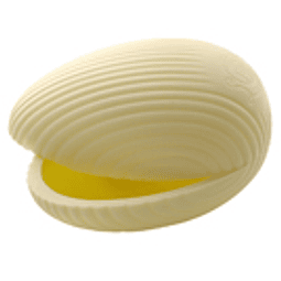 Striped egg XS (N°0) to fill white 120g