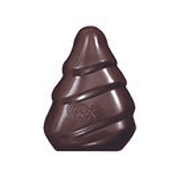 Xmas tree Ganache Tangerine Dark