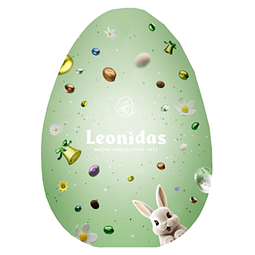 Caixa Oval verde Pascoa 