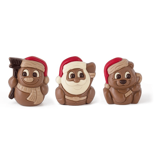 Mini Figs Natal chocolate leite 25g