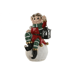 Elfo cerâmica com luz - 1 unid