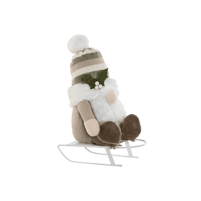 Gnomo natal de peluche no treno  - 1 unid