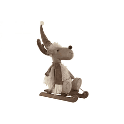 Rena de peluche no treno - 1 unidade